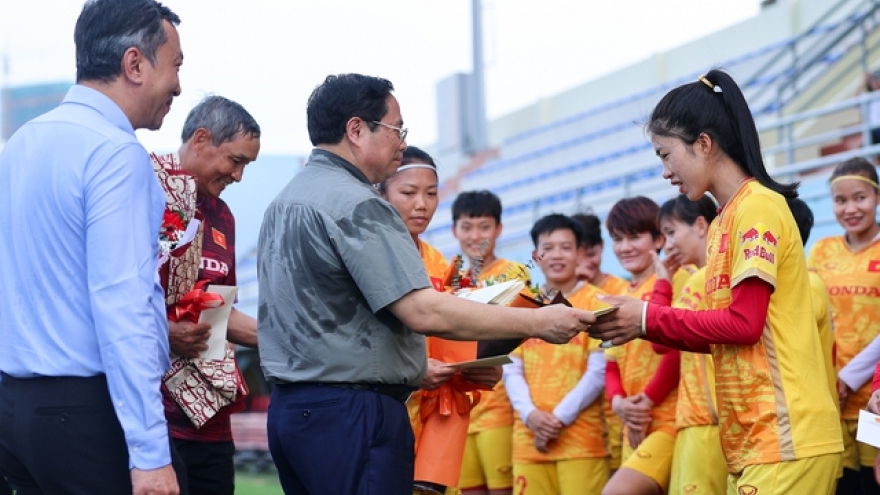 PM meets women footballers ahead of their World Cup campaign